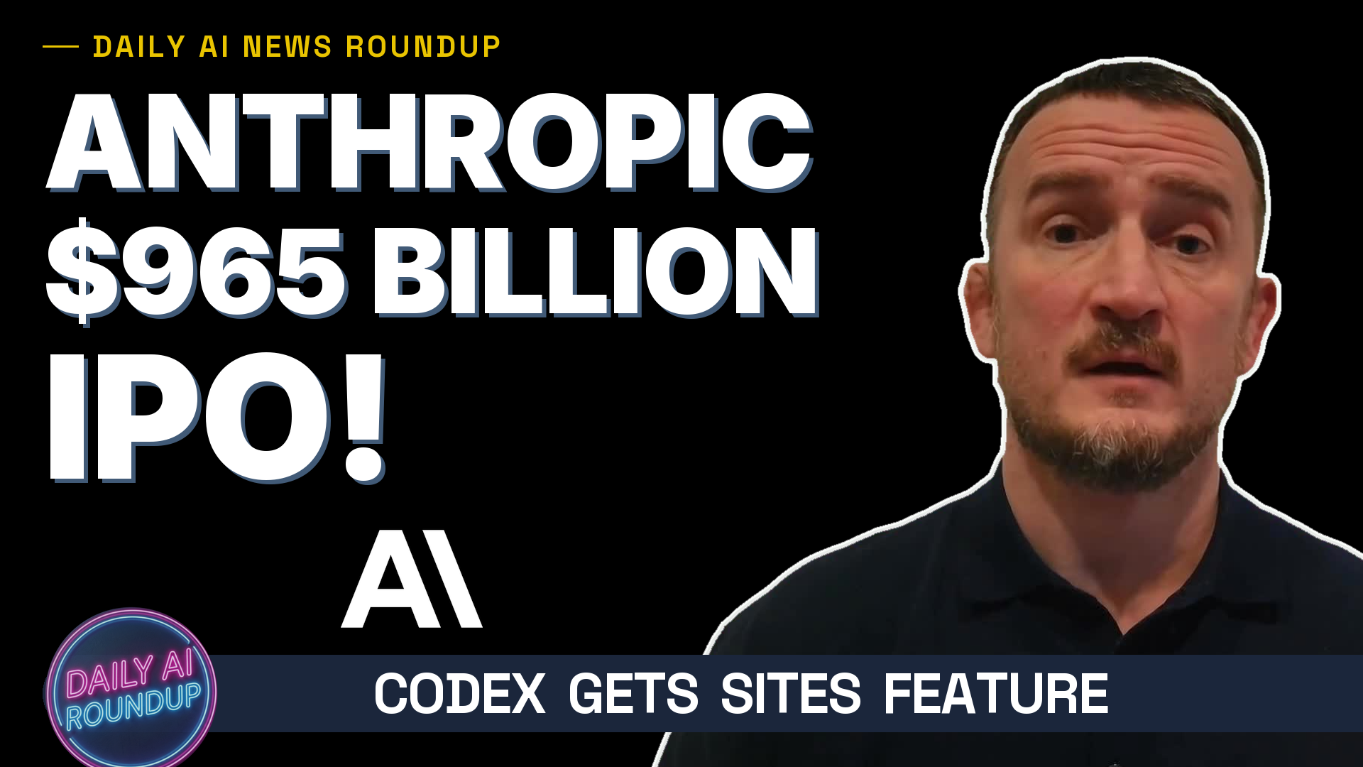 Anthropic $965B IPO Filing, Codex Sites, Madrid Robotaxis & Microsoft Scout