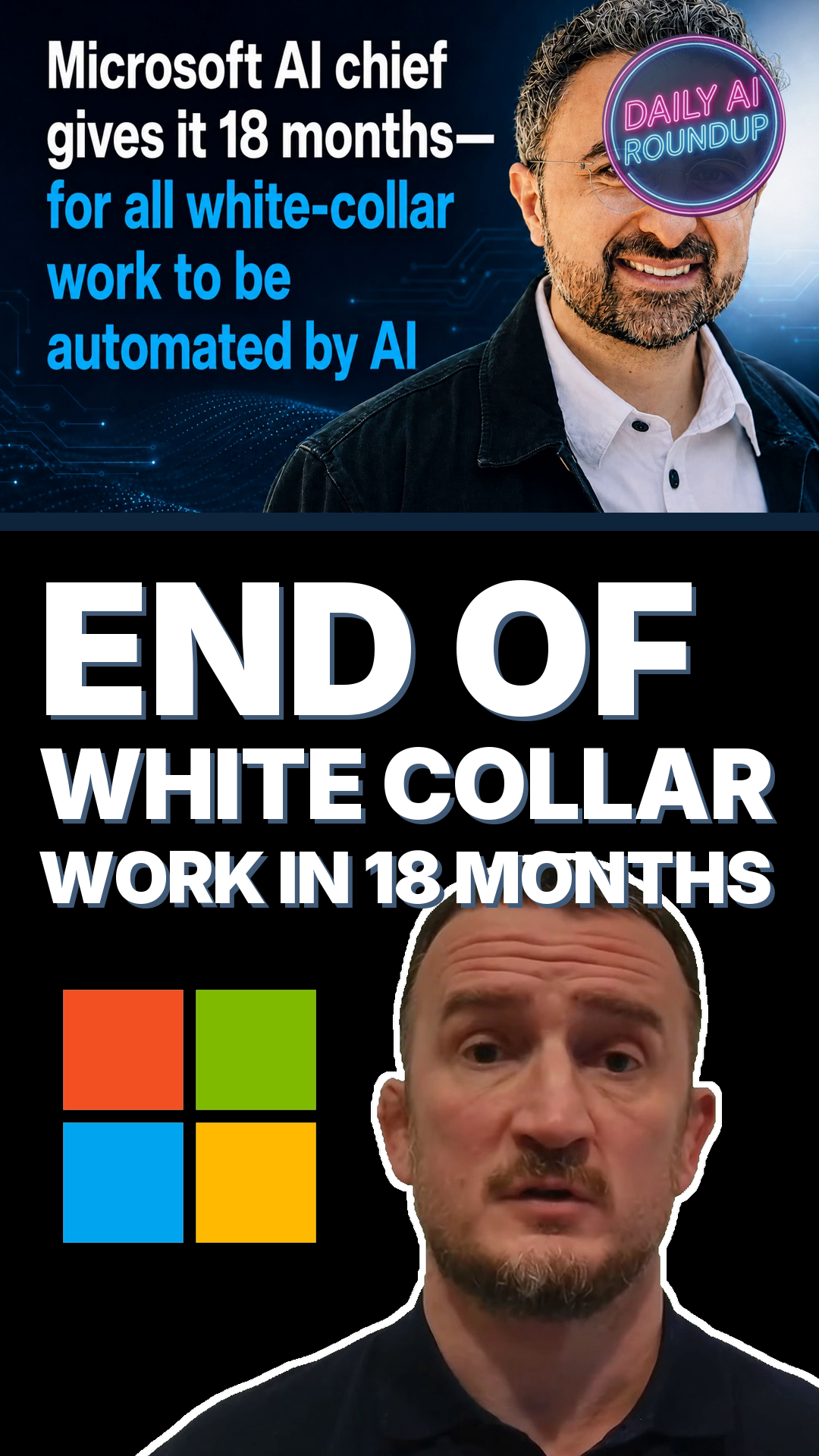 Mustafa Suleyman Predicts AI Will Automate Most White-Collar Jobs Within 18 Months