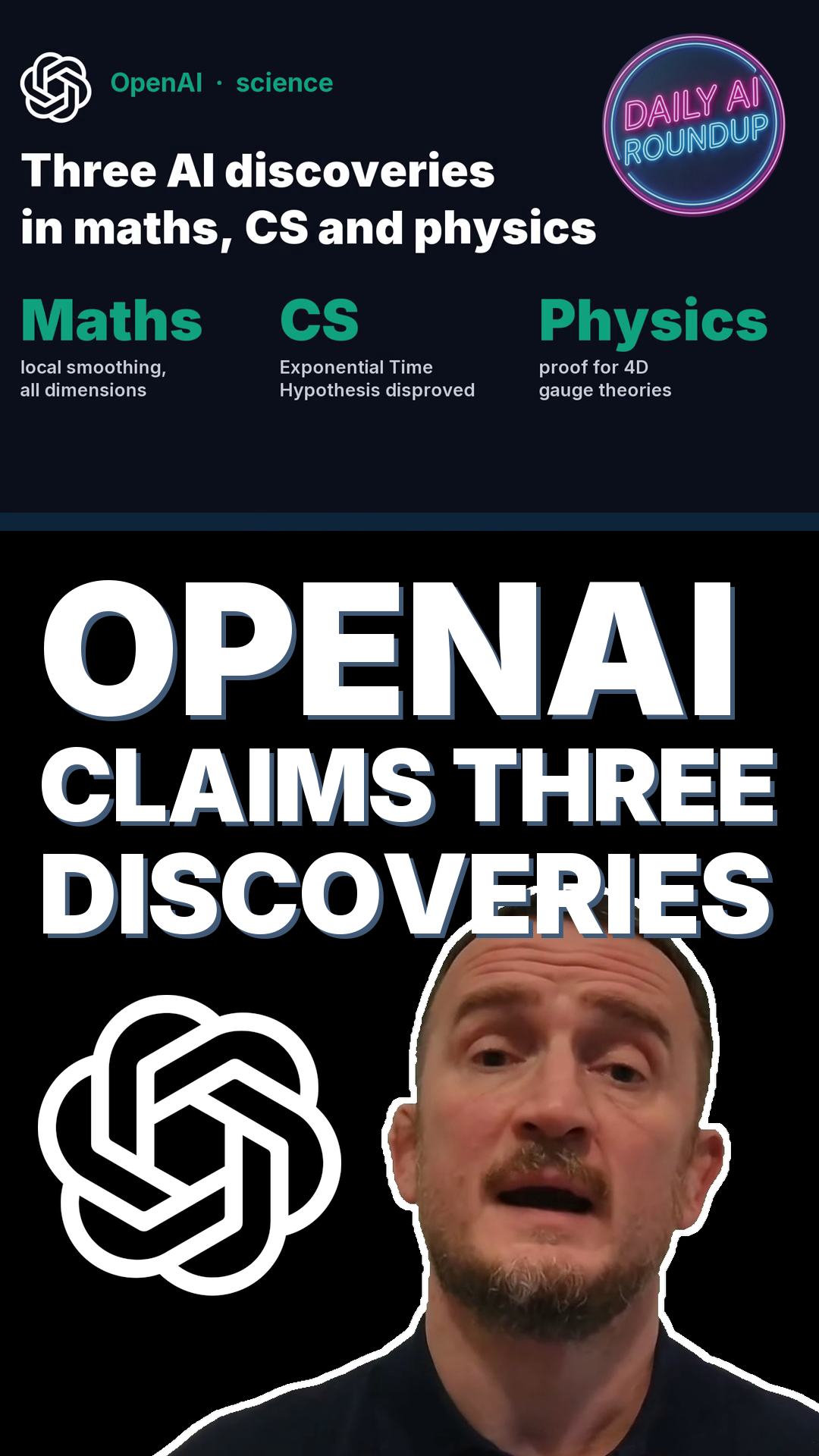 OpenAI Says Its AI Made Three Major Discoveries In Maths, Computer Science And Physics