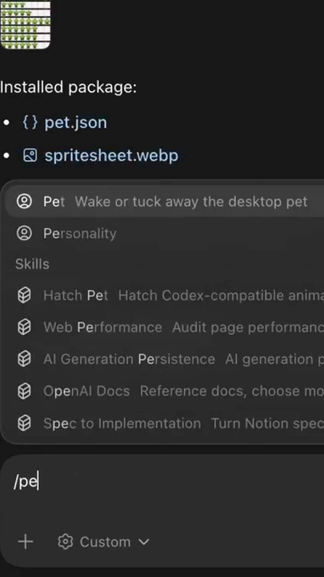 Codex Now Has a Pet - OpenAI Adds a /hatch Slash Command to Its Coding Agent CLI