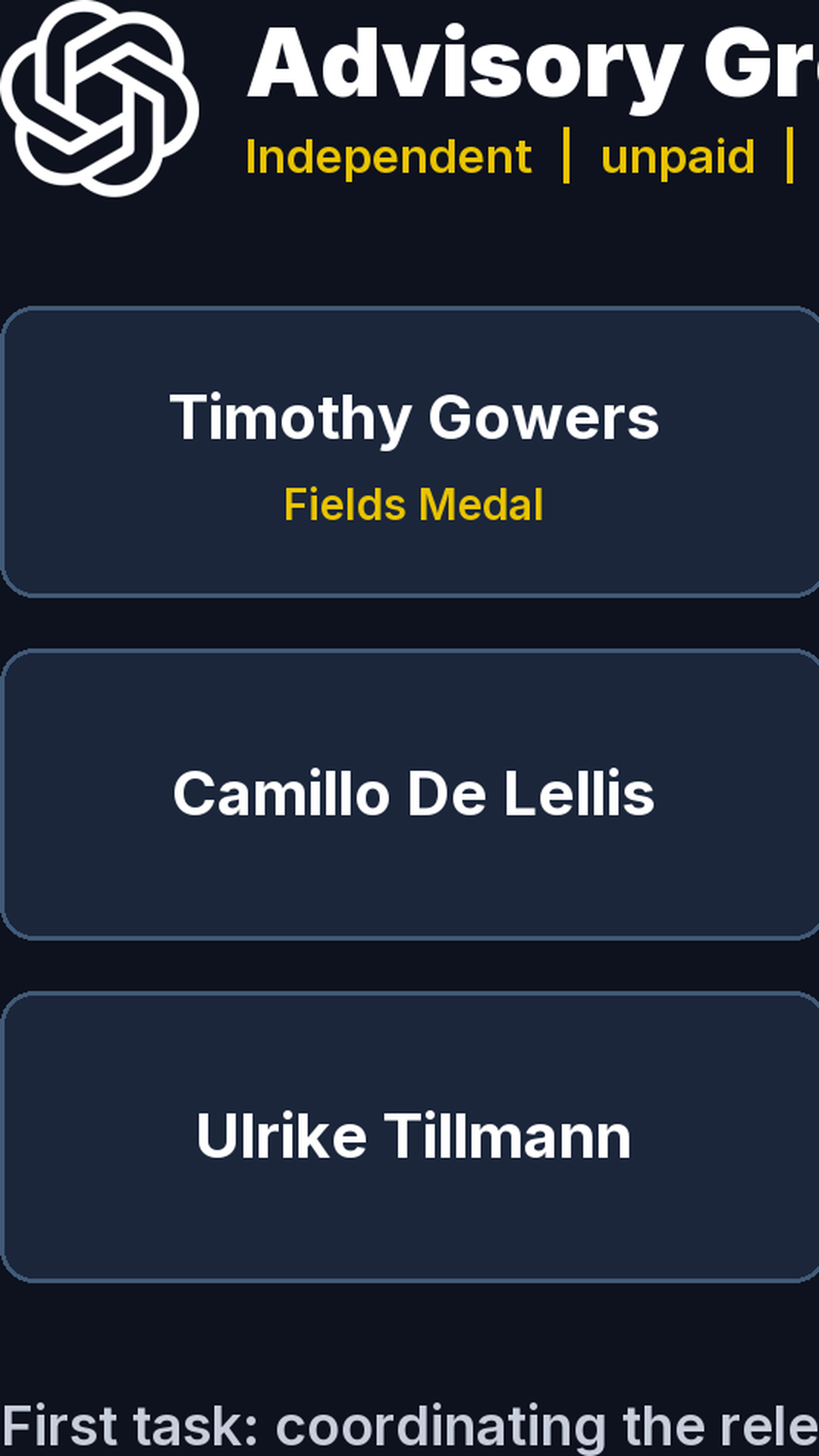 OpenAI Recruits Fields Medallists To Advise On How It Announces AI Maths Results