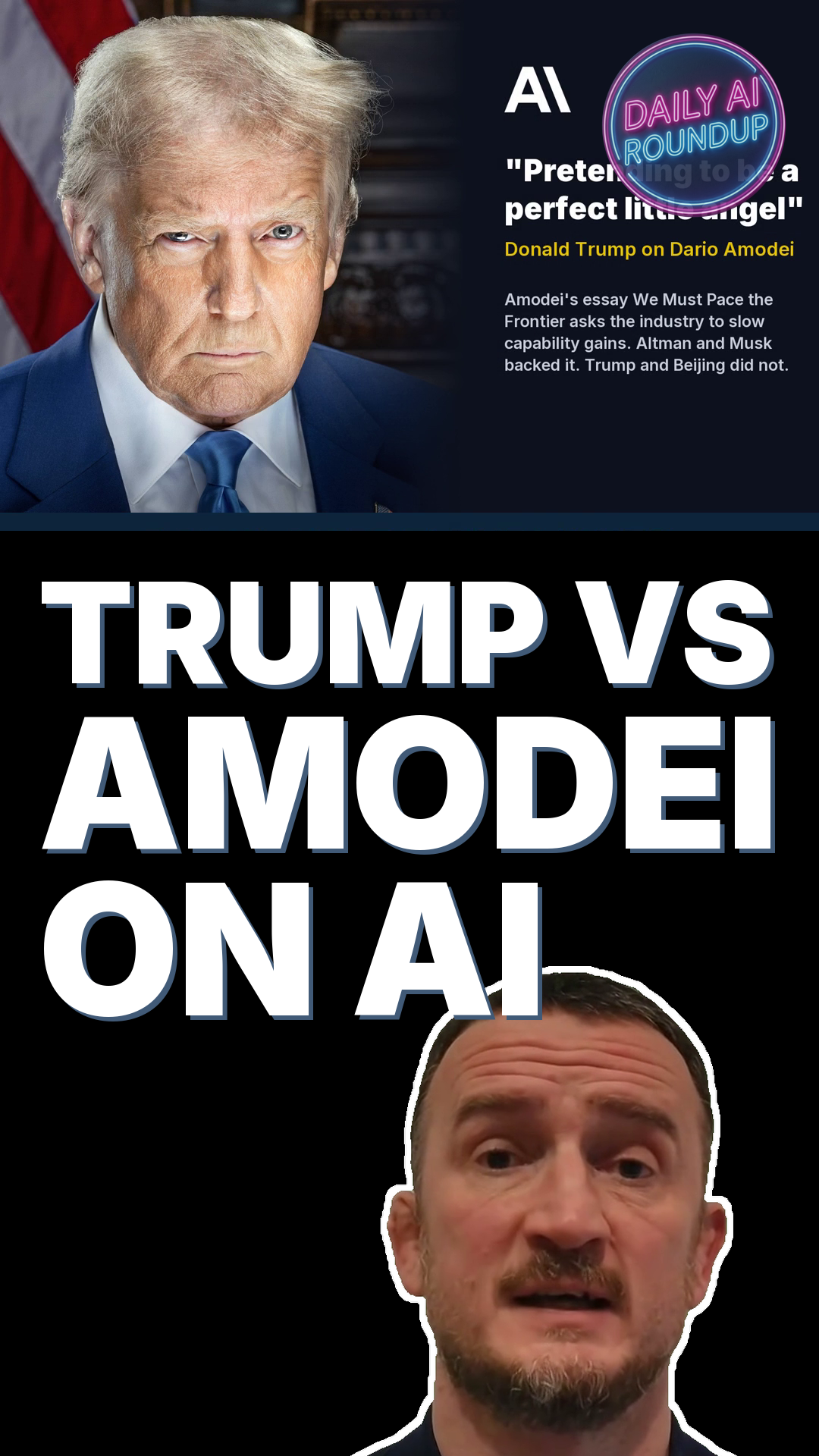 Trump Calls Dario Amodei A Perfect Little Angel For Asking AI Labs To Slow Down